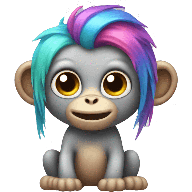 Rainbow monkey unicorn  emoji