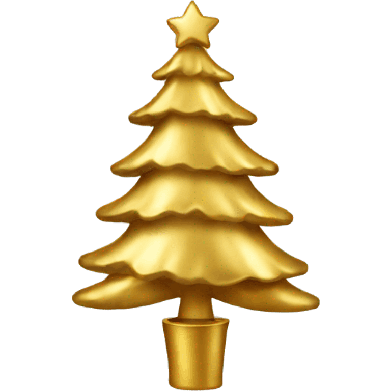 gold christmas tree  emoji