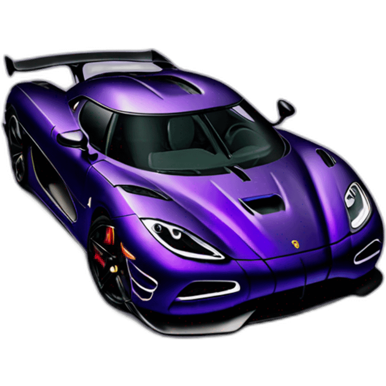 dark purple Koenigsegg agera emoji