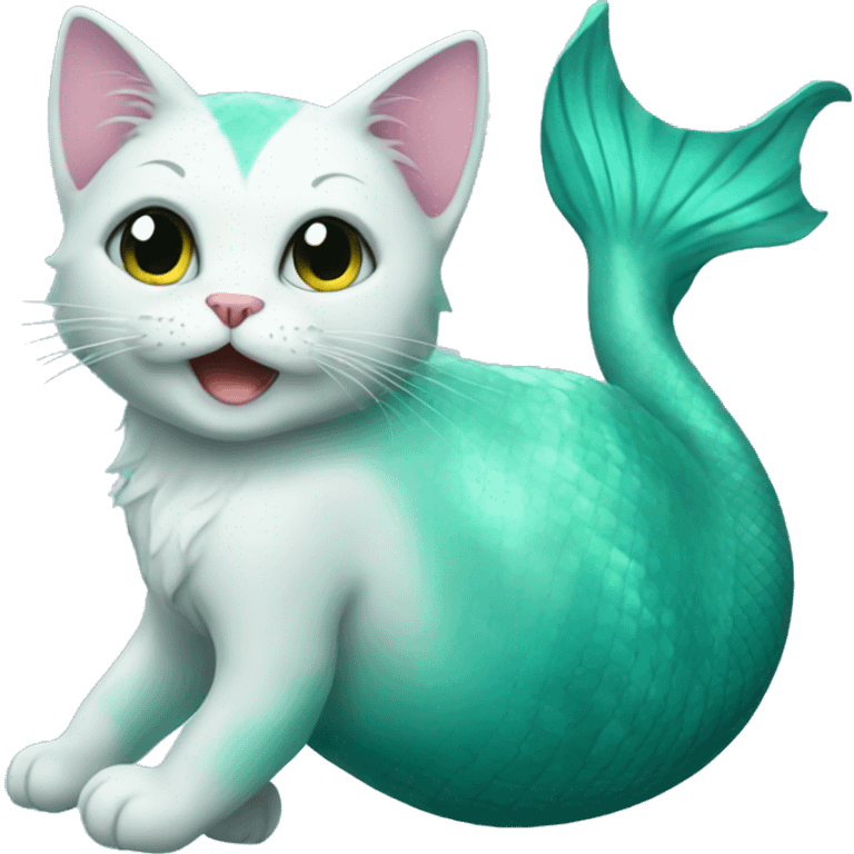 mermaid cat emoji