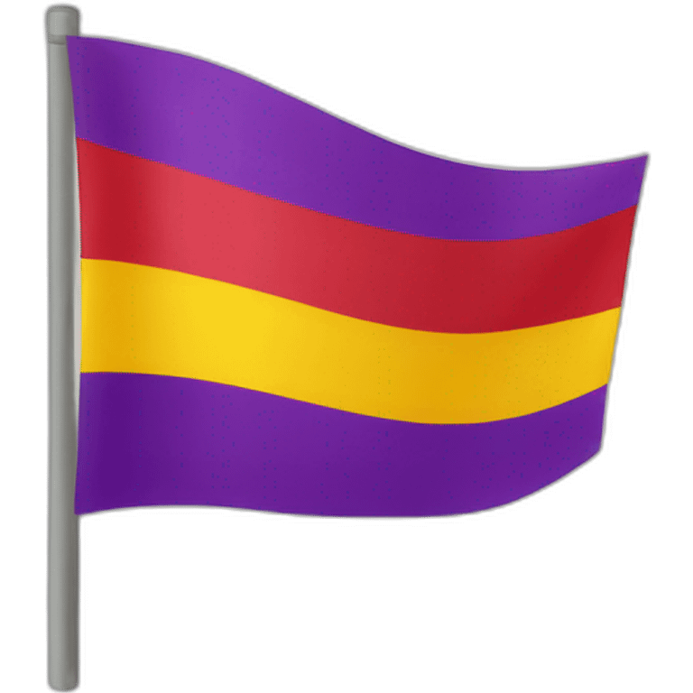 Bandera rojo amarillo morado emoji