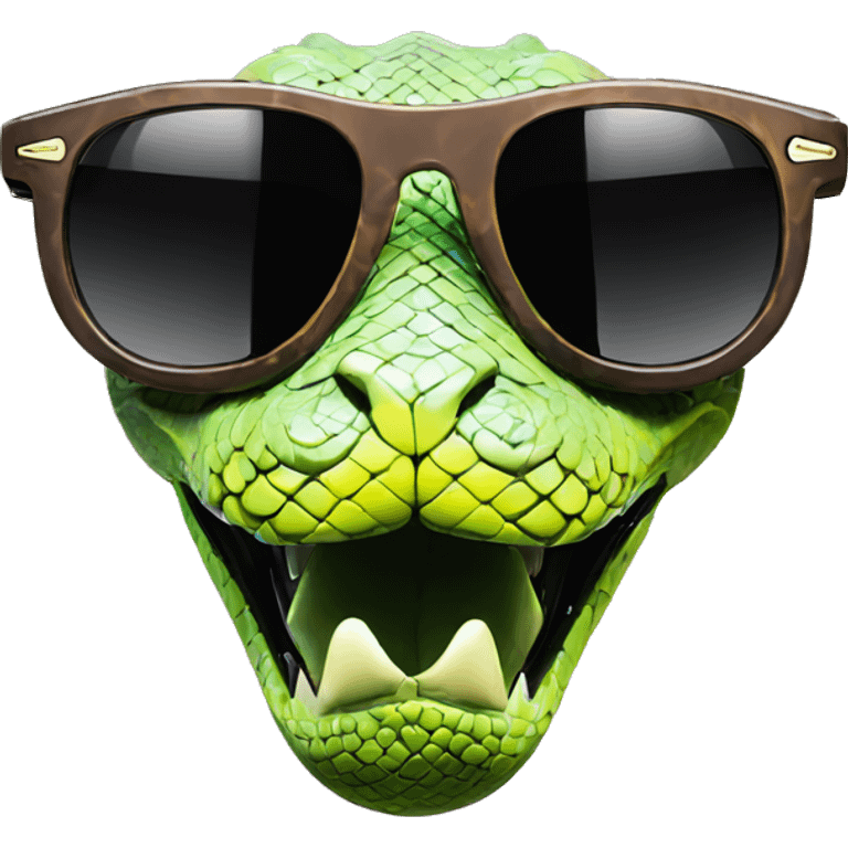 Pit viper sunglasses emoji