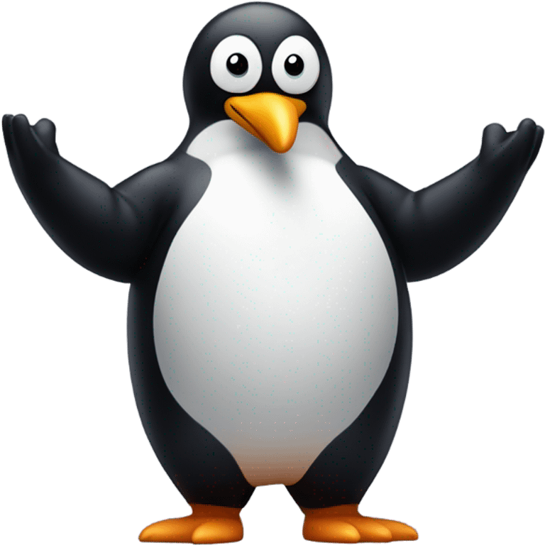 Penguin on steroids emoji