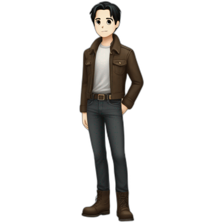 Levi Ackerman full body emoji