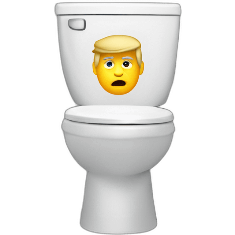 Trump in toilet emoji