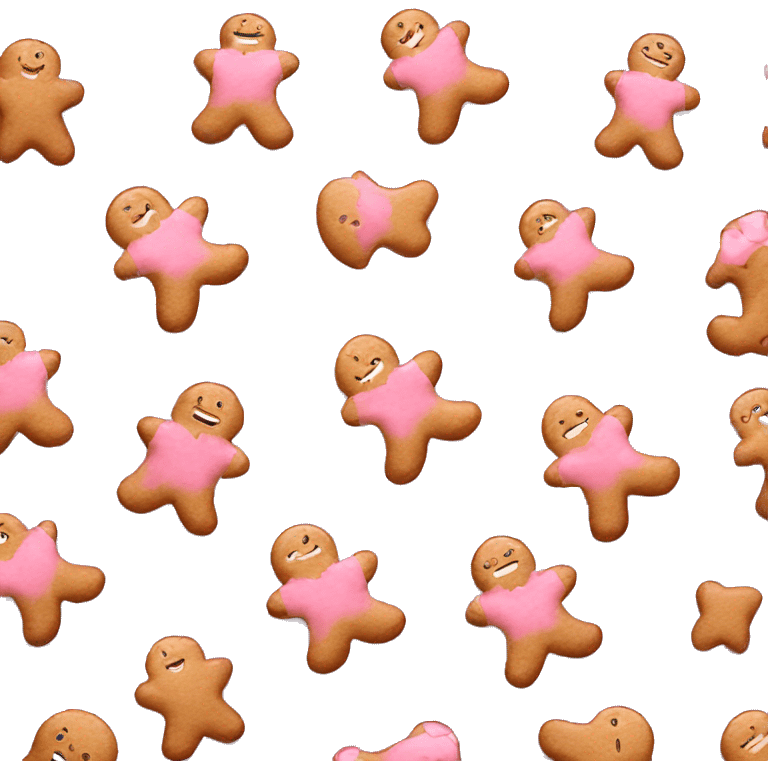 pink ginger bread emoji