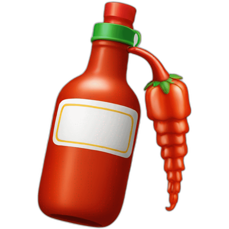 sriracha bottle emoji