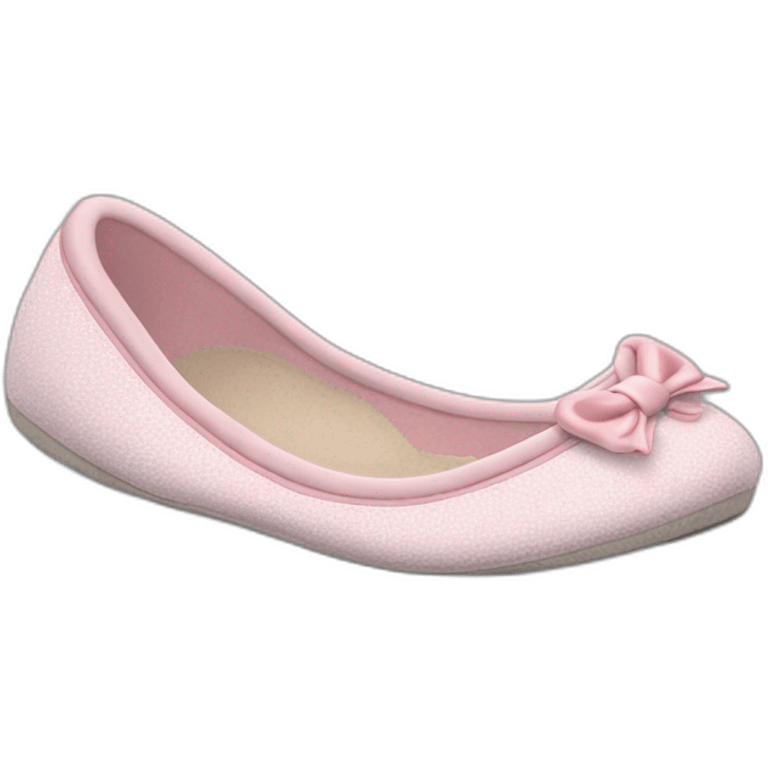 chausson ballerine isotoner emoji