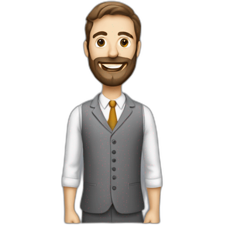 consultor canoso y con barba emoji