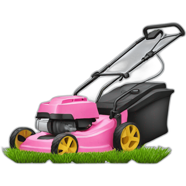 pink-lawnmower emoji