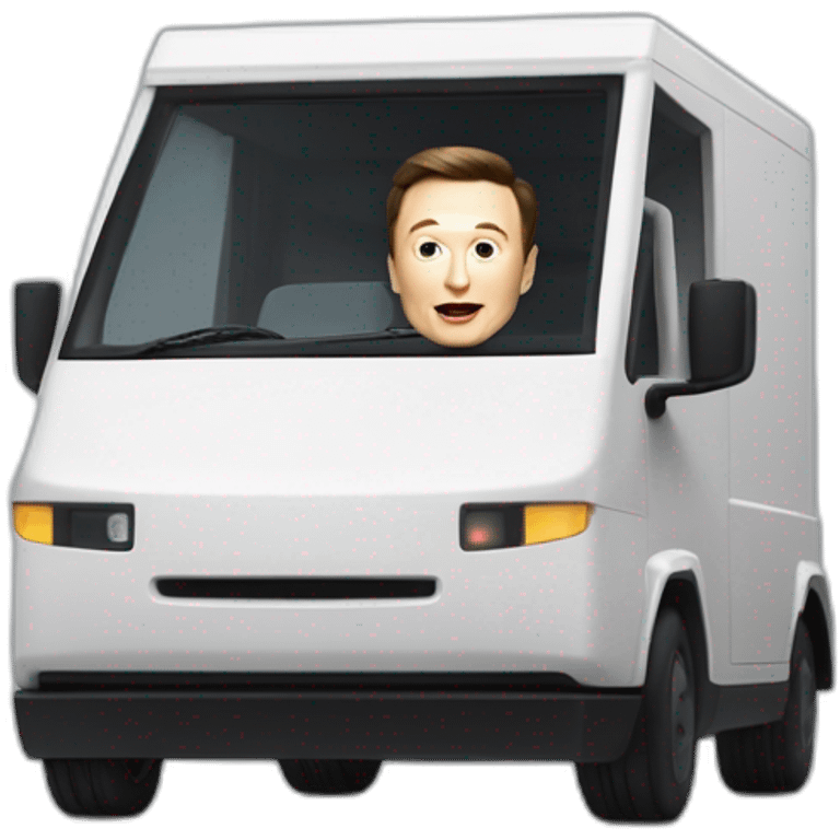 Elon Musk qui casse la vitre du Tesla Cybertruck emoji