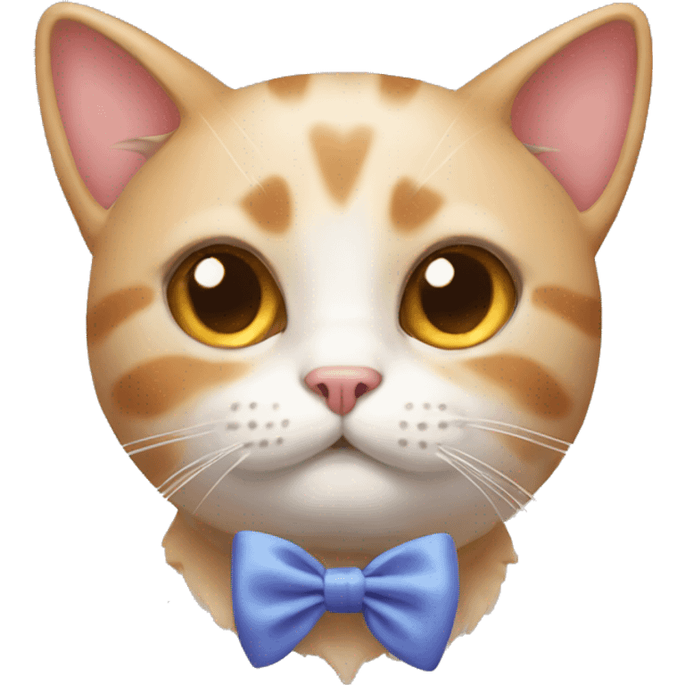 Cat with bow on its head emoji