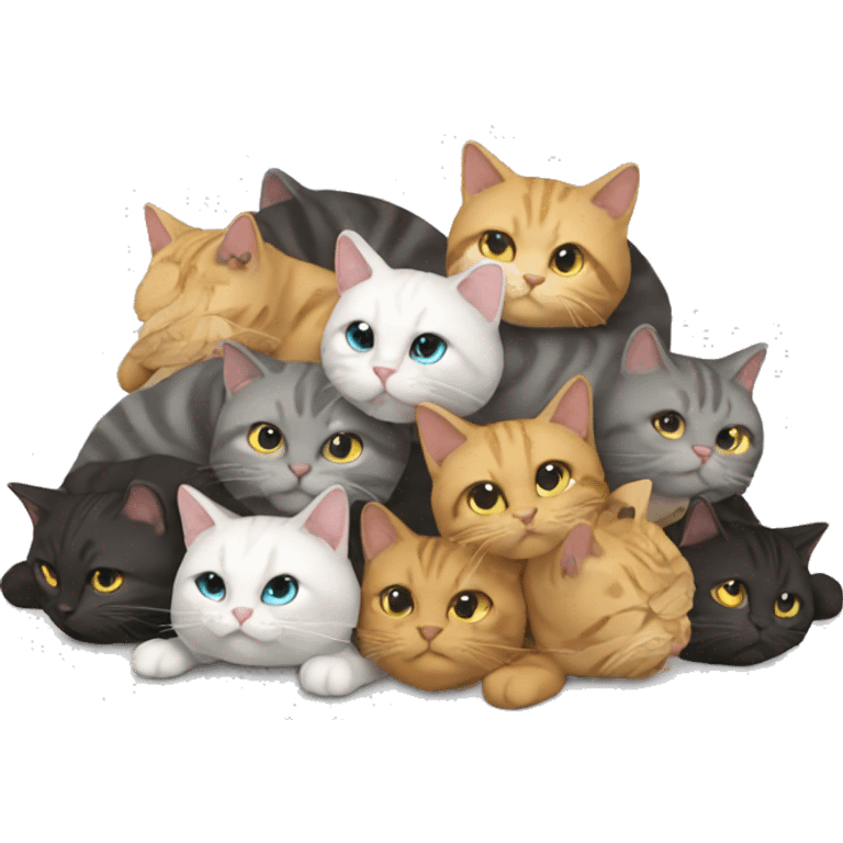 Pile of cat  emoji