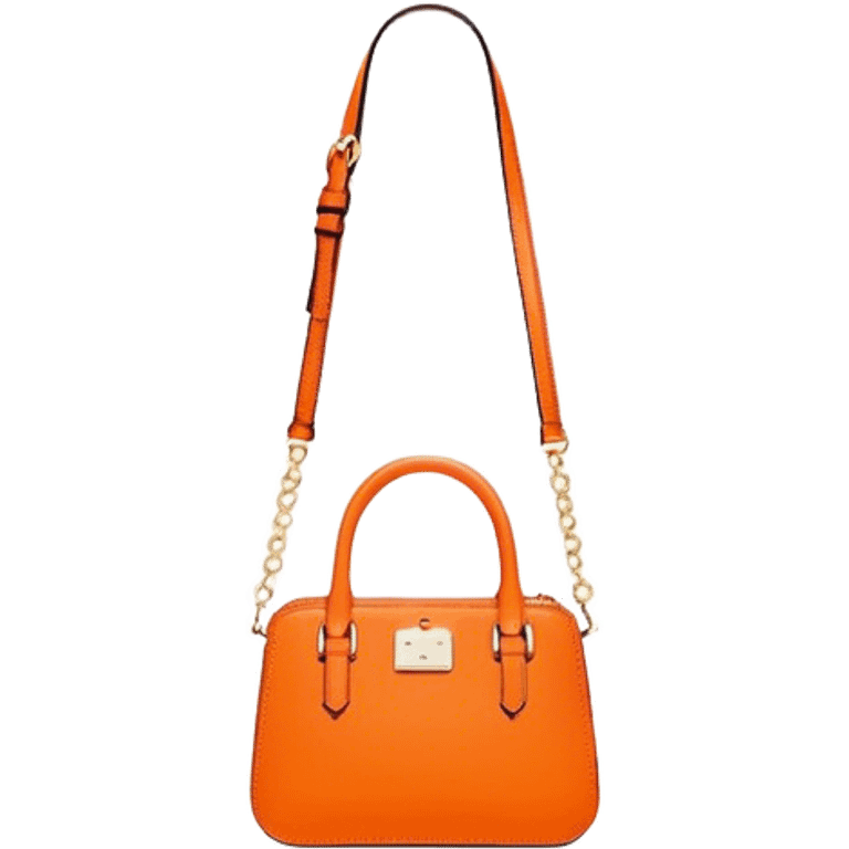 Kate spade orange handbag emoji