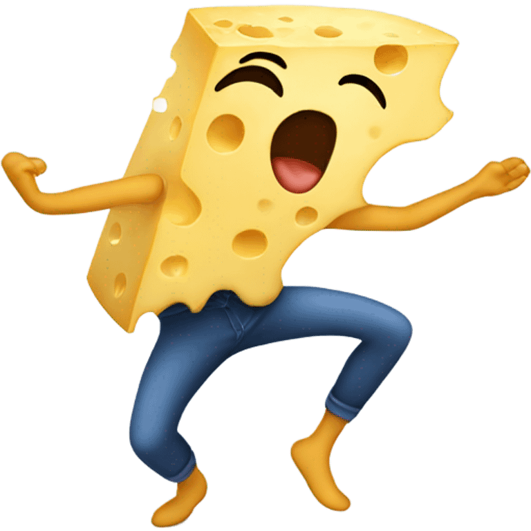 Dancing piece of cheese emoji