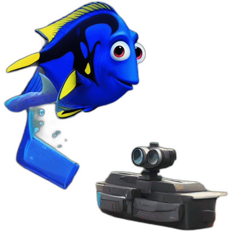 finding dory playing fortnite emoji