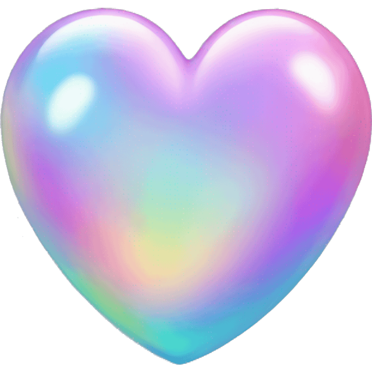 Iridescent heart emoji