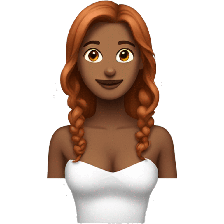 casal de uma mulher ruiva e um homem negro emoji