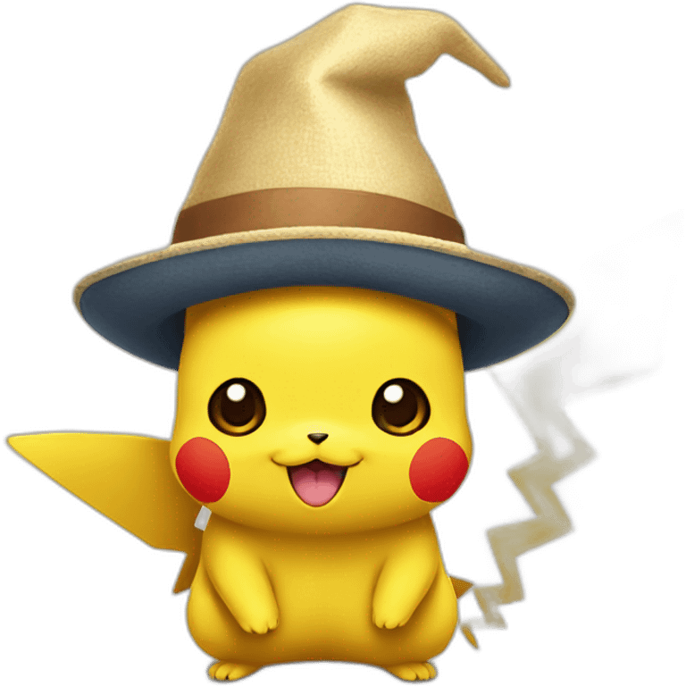 pikachu with hat emoji