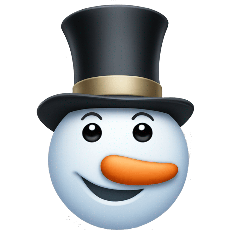 Snowman in top hat  emoji