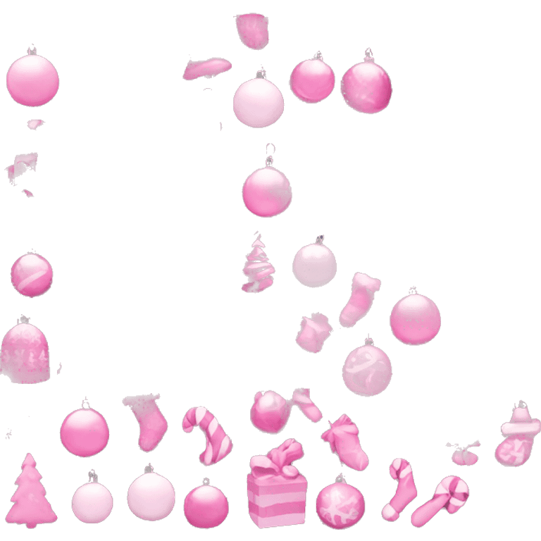 pink christmas christmas emoji