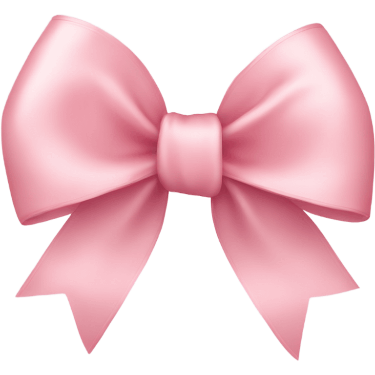 light pink ribbon bow emoji