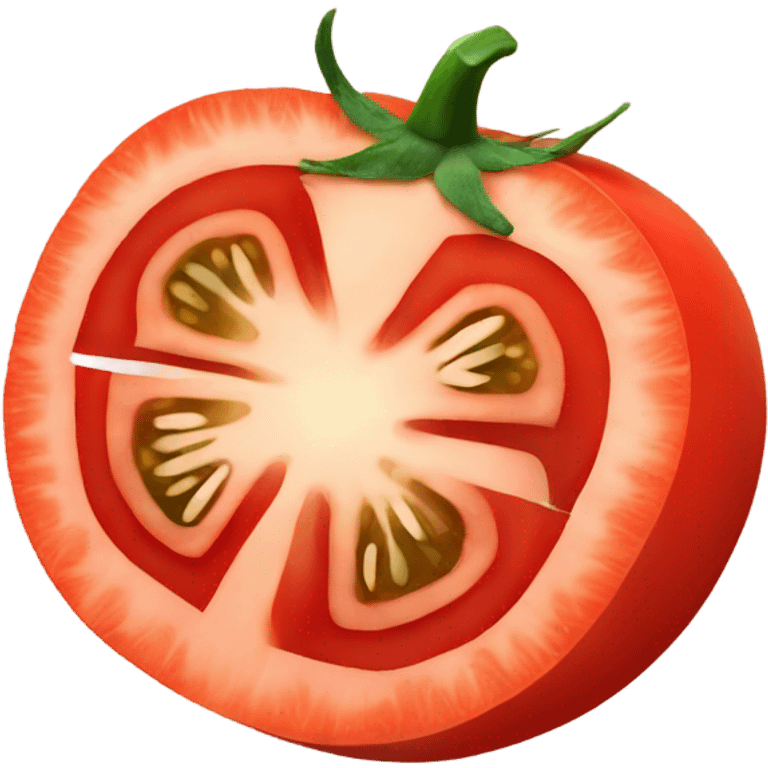 Heirloom tomato slice emoji