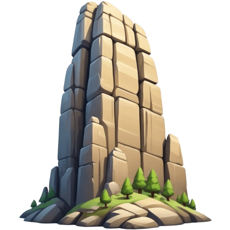 rock formation emoji