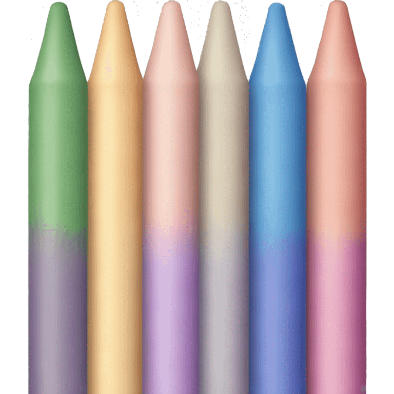 Pastel crayons emoji