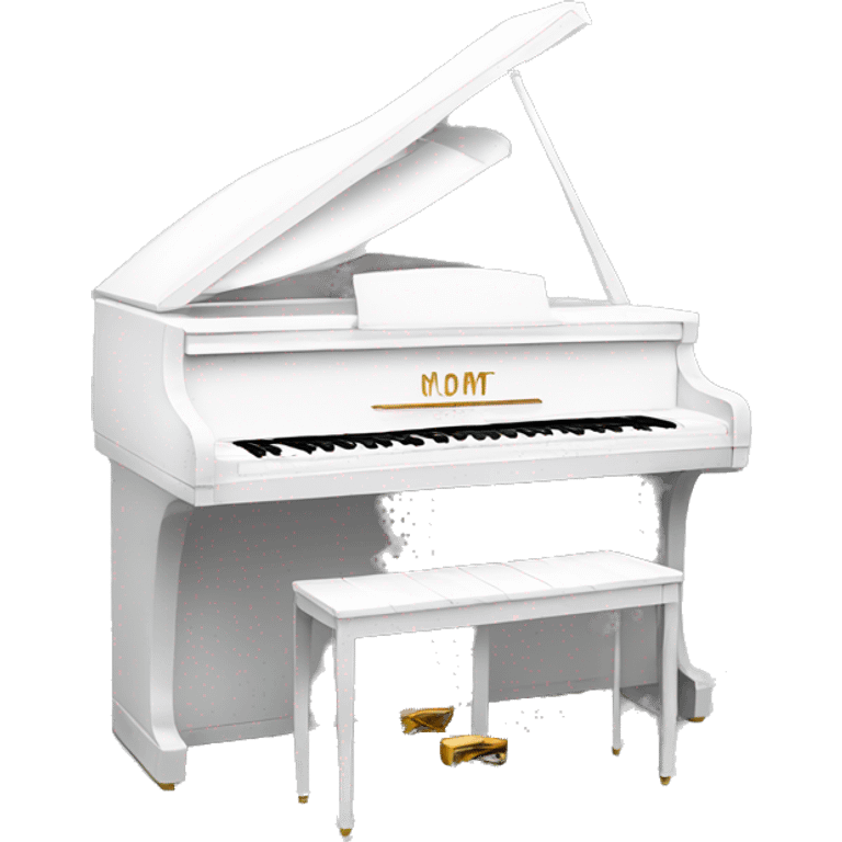 aesthetic white piano  emoji