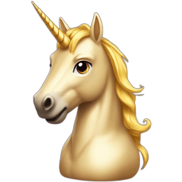 unicornio dorado emoji