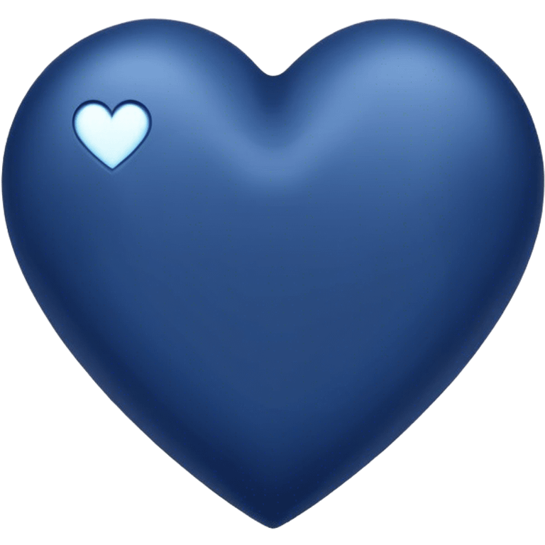 Dark blue heart  emoji