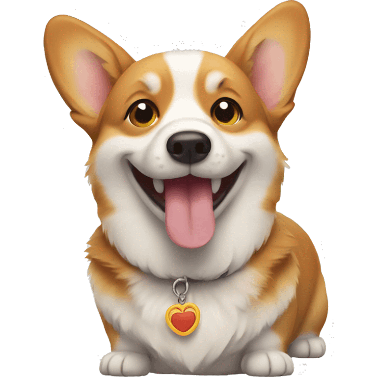 happy corgi emoji