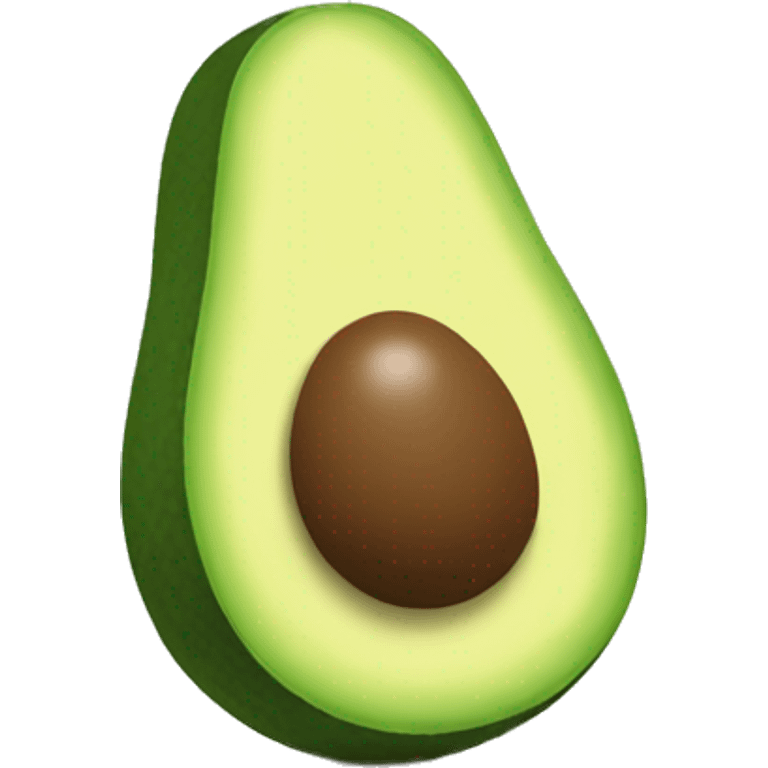 Half avocado with legs and arms emoji