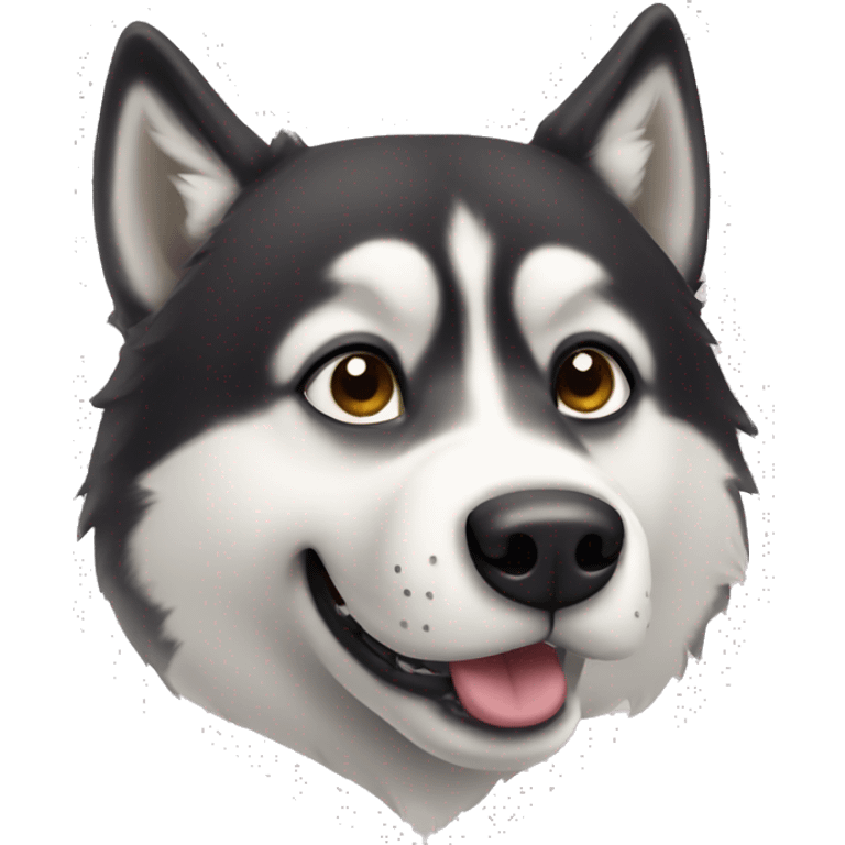 Husky dog face emoji