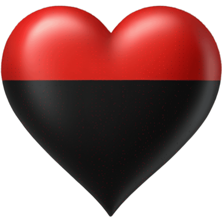 Black red heart  emoji