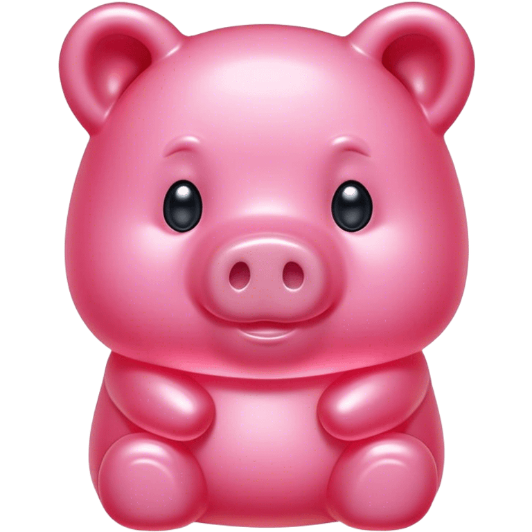 pink spam gummy bear pig emoji