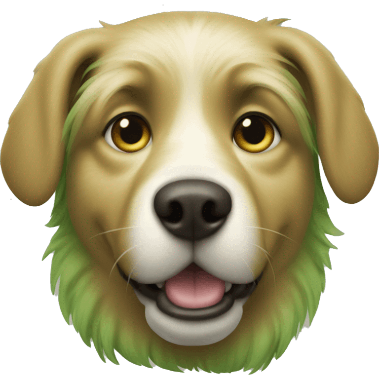 s green dog emoji