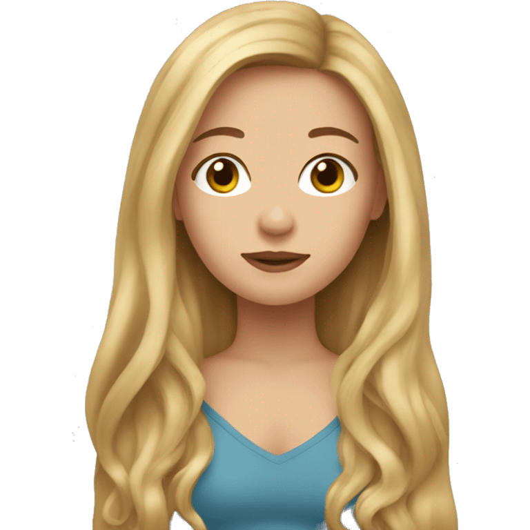 Long Brown hair woman, long Blonde hair woman, baby boy emoji