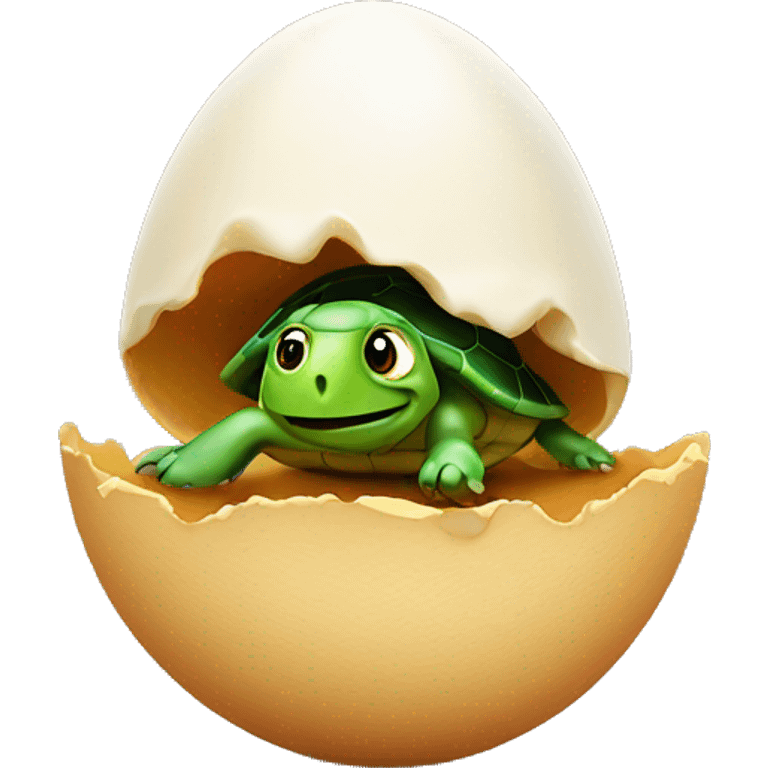 egg with turtle emoji