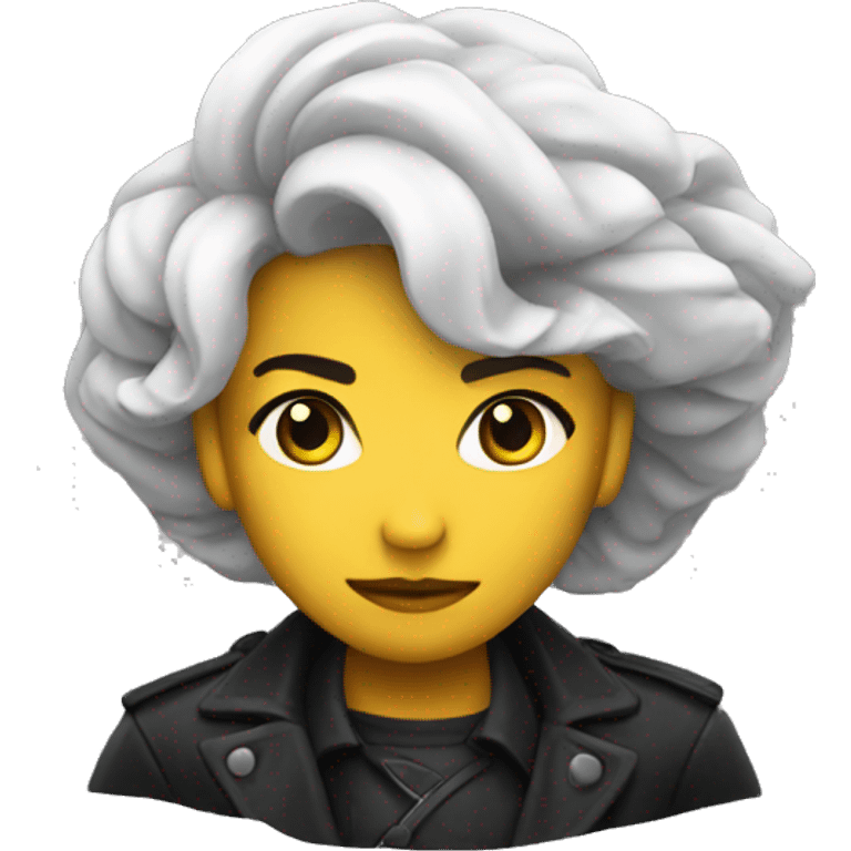 Storm black rose emoji