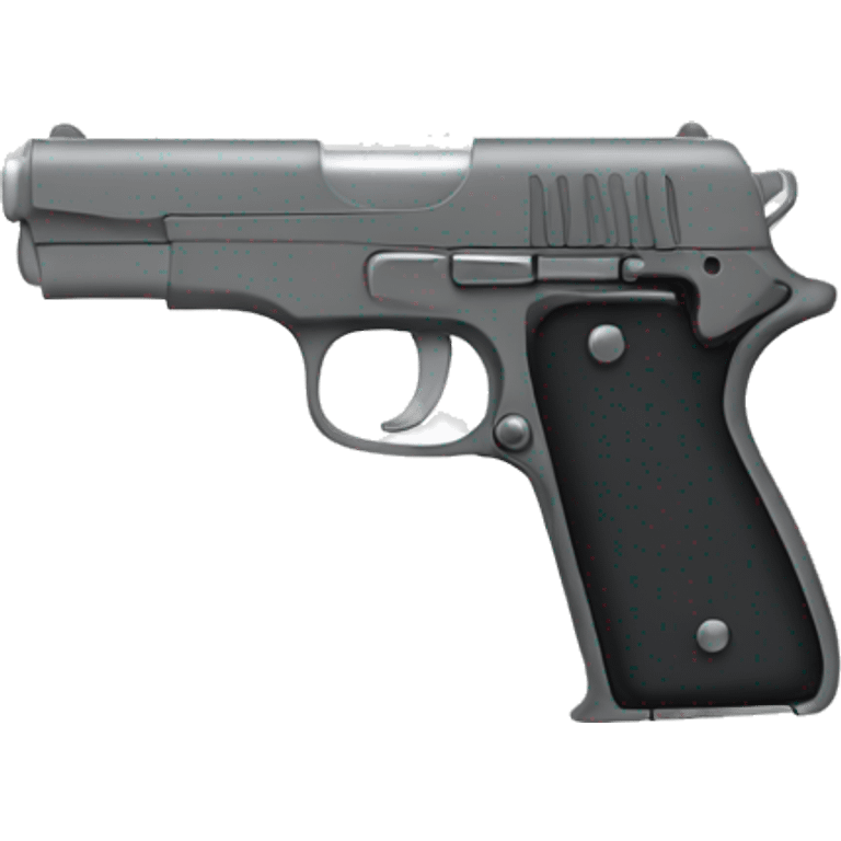 pistol with grey bow side view emoji