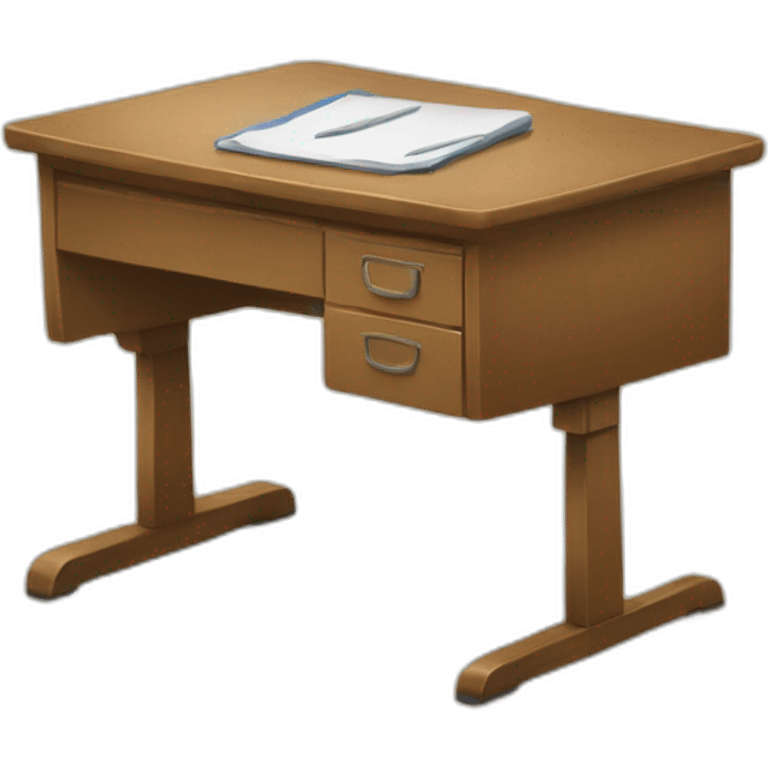 Class desk emoji