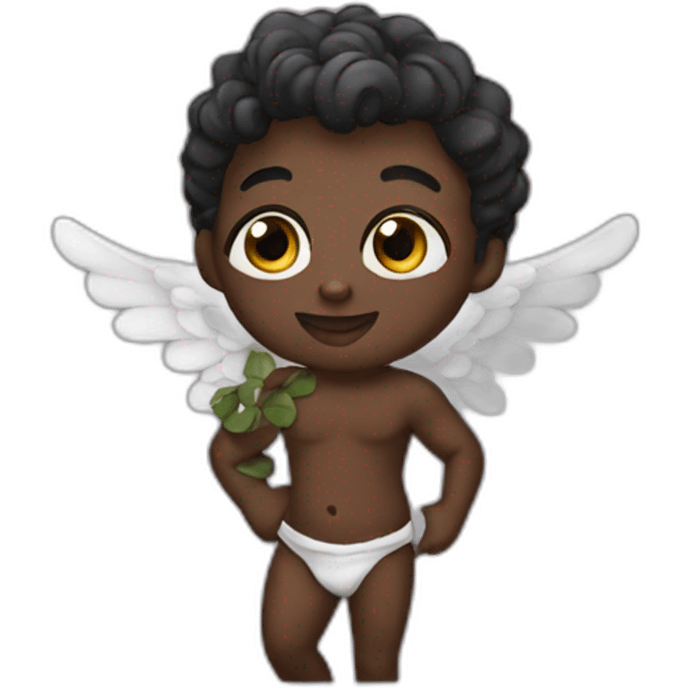 Black cupidon emoji