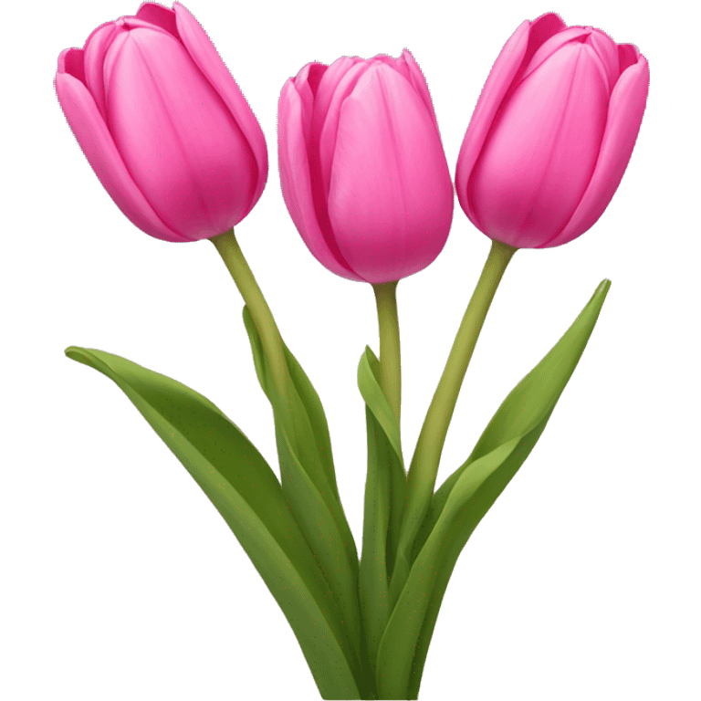 Pink tulips  emoji