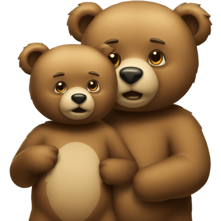 Two bears emoji