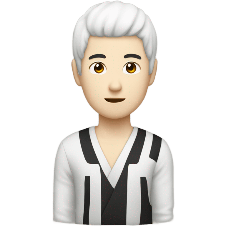 man from japan, white skin, black hair emoji