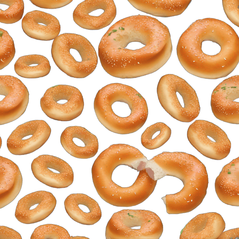 Bagel with lox emoji