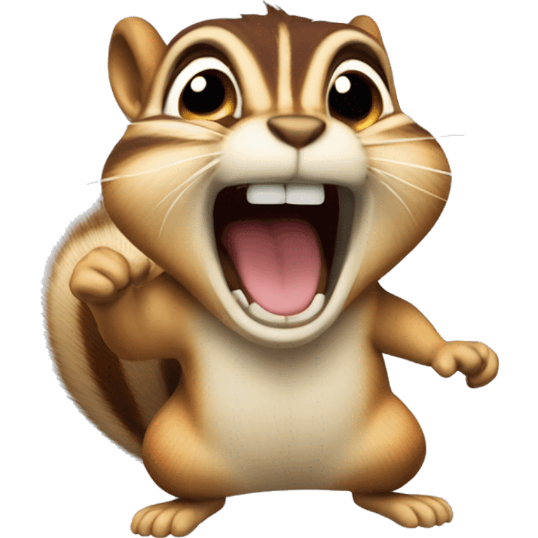 Chipmunk screaming  emoji