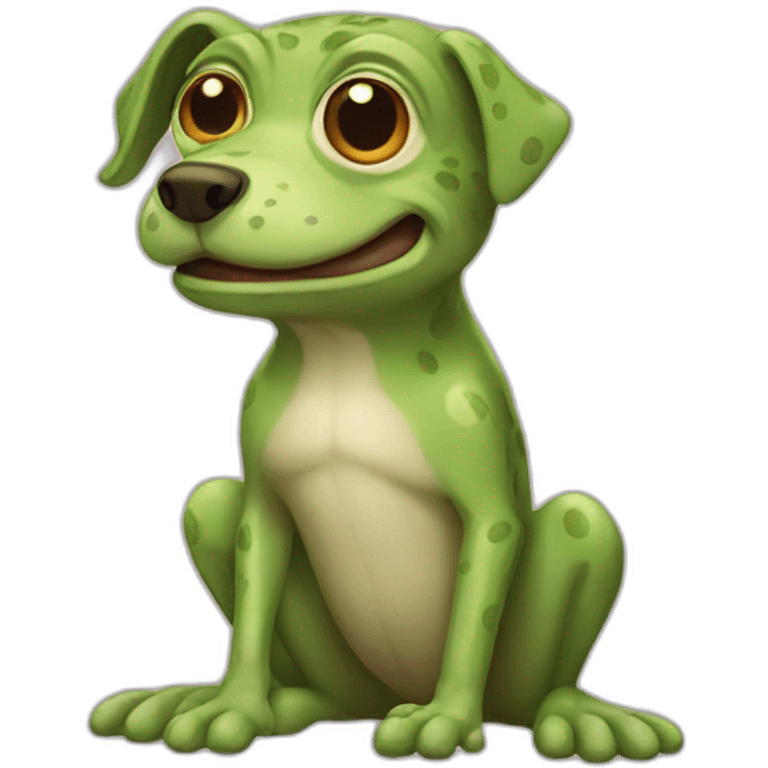 Dog frog emoji